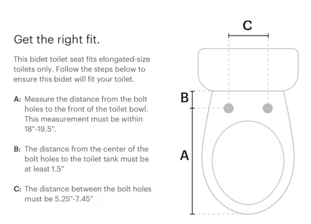 Brondell Ecoseat Plastic White Elongated Slow Close Feature Bidet Function Toilet Seat (open box) - Image 5