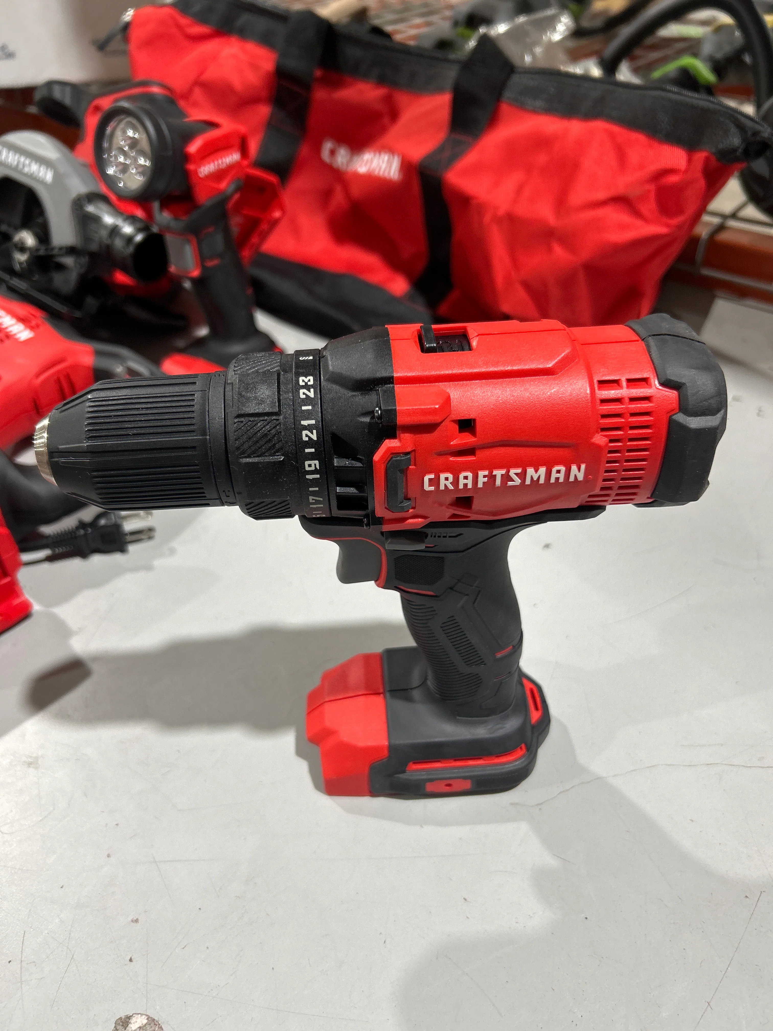 CRAFTSMAN V20 20-volt Max 6-Tool Power Tool Combo Kit with Soft Case and charger (NO BATTERIES)(Used) - Image 4