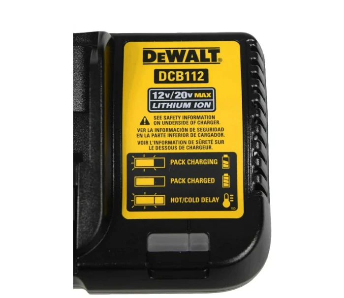 DeWALT Max 12V / 20V Lithium-Ion Battery Charger DCB112 (Open Box) - Image 4
