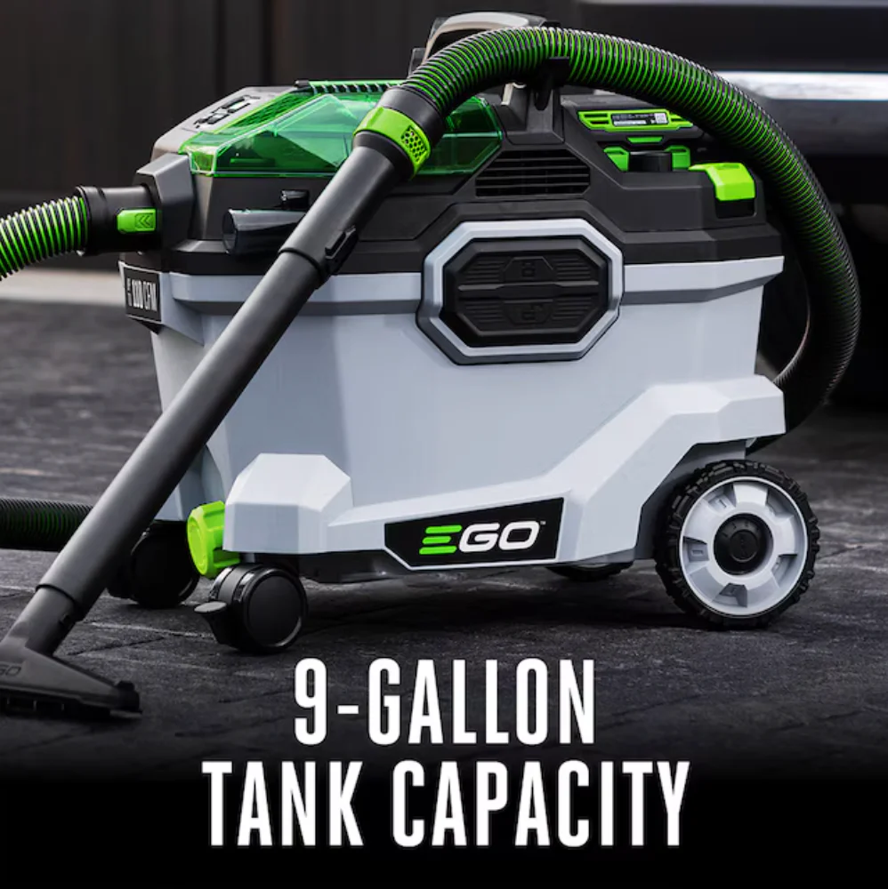 EGO POWER+ 56-volt 9-Gallon 5 HP Cordless Wet/Dry Shop Vacuum with Accessories Included (4.0 aH Battery Included) (used) - Image 3