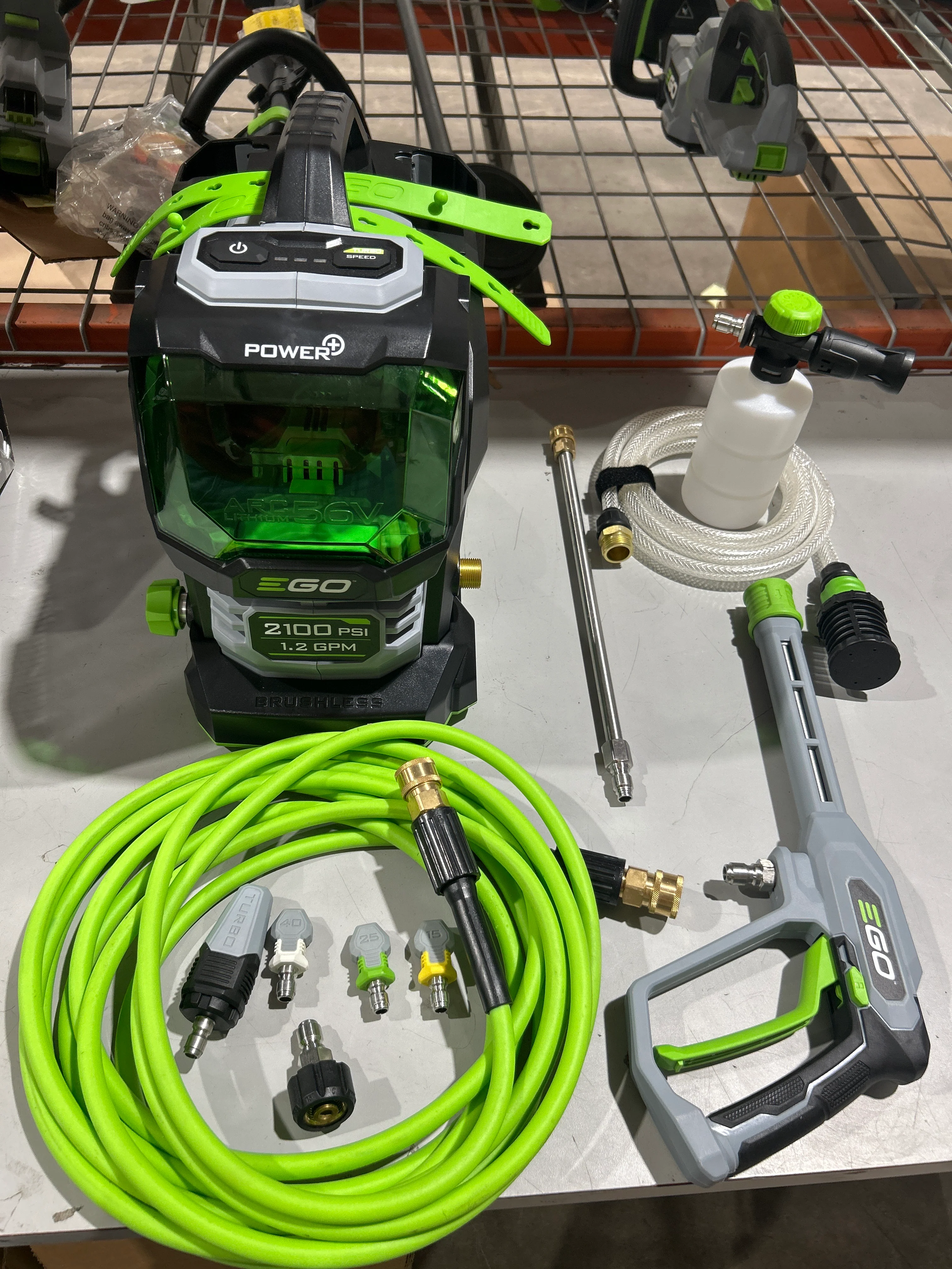 EGO POWER+ Compact 2100-PSI 1.2-GPM Cold Water Battery Pressure washer with 4 Spray Tips (USED) - Image 5