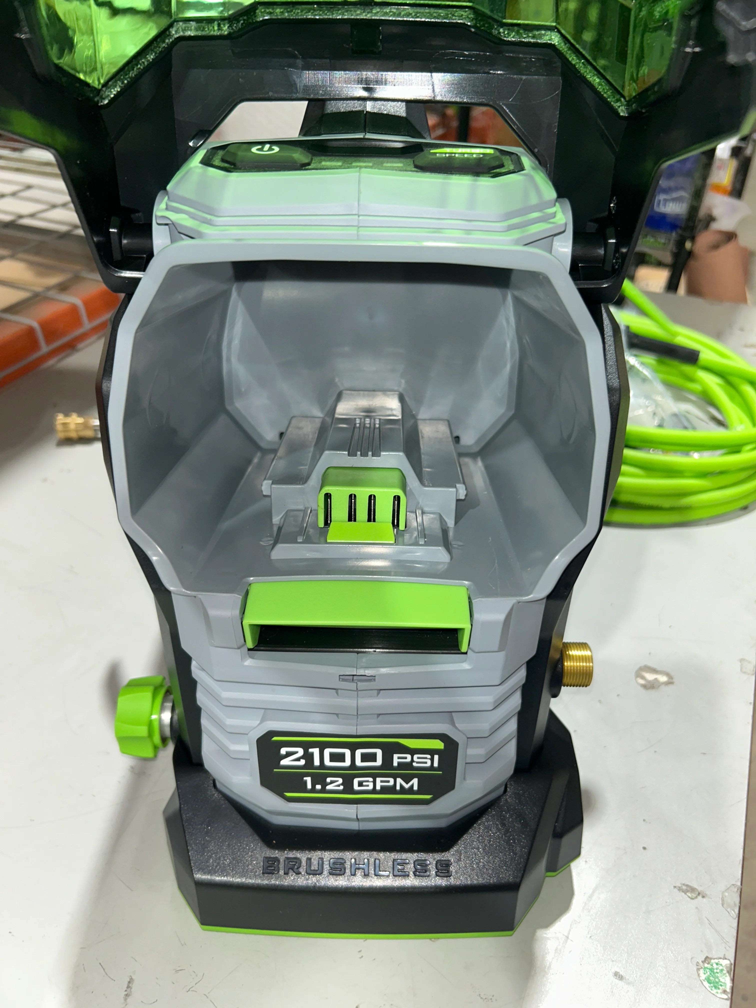 EGO POWER+ Compact 2100-PSI 1.2-GPM Cold Water Battery Pressure washer with 4 Spray Tips (USED) - Image 8