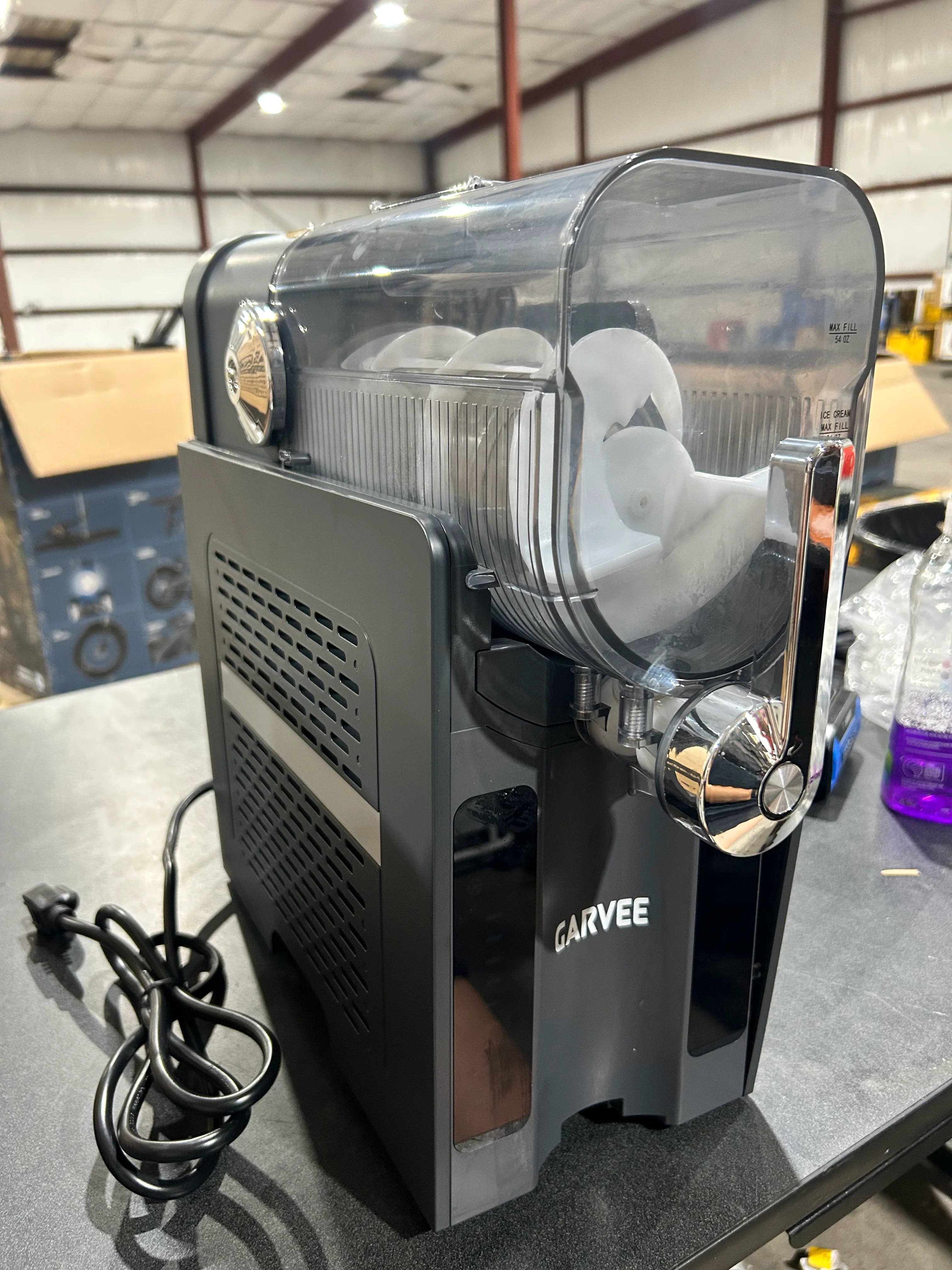 GARVEE Slushie Machine for Home No Ice Needed, Frozen Drink Maker with LED Display (damaged) - Image 2