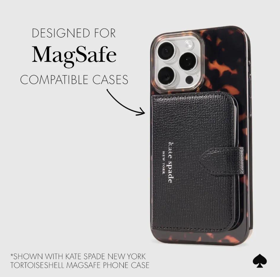 Kate Spade Morgan MagSafe Wallet / Card Holder for Phone - Midnight Black (used) (no box) - Image 4