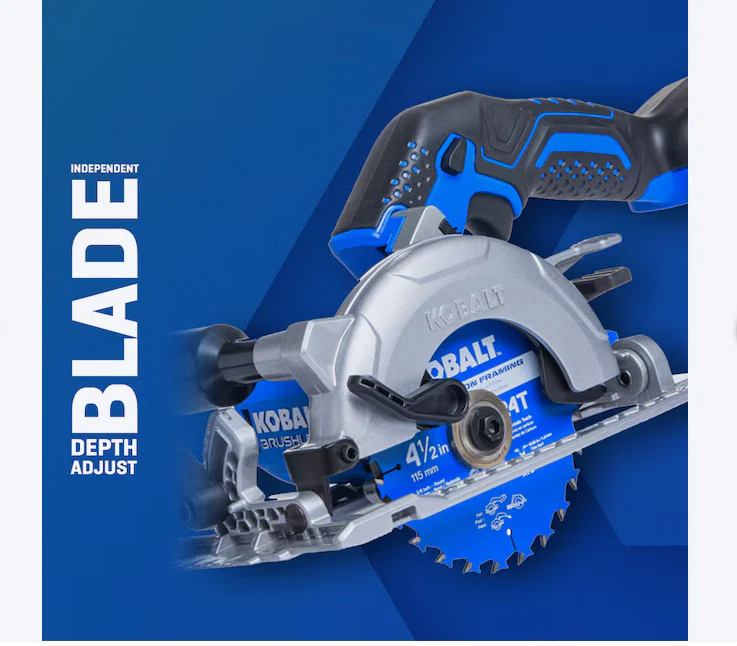 Kobalt 24-volt 4-1/2-in Brushless Cordless Circular saw (USED) - Image 3
