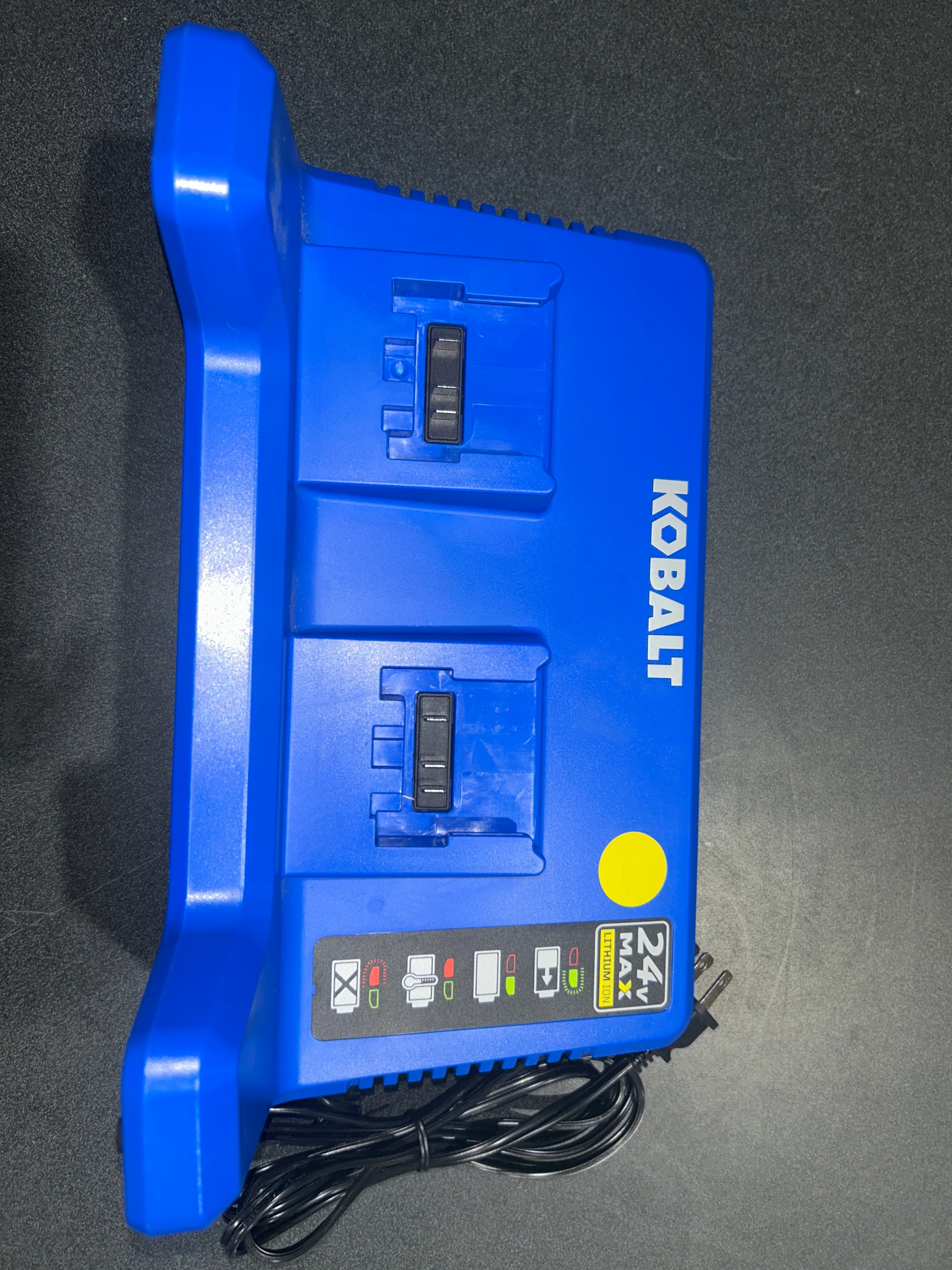 Kobalt 24 -Volt Lithium Dual Port Battery Charger Station  (used) - Image 5