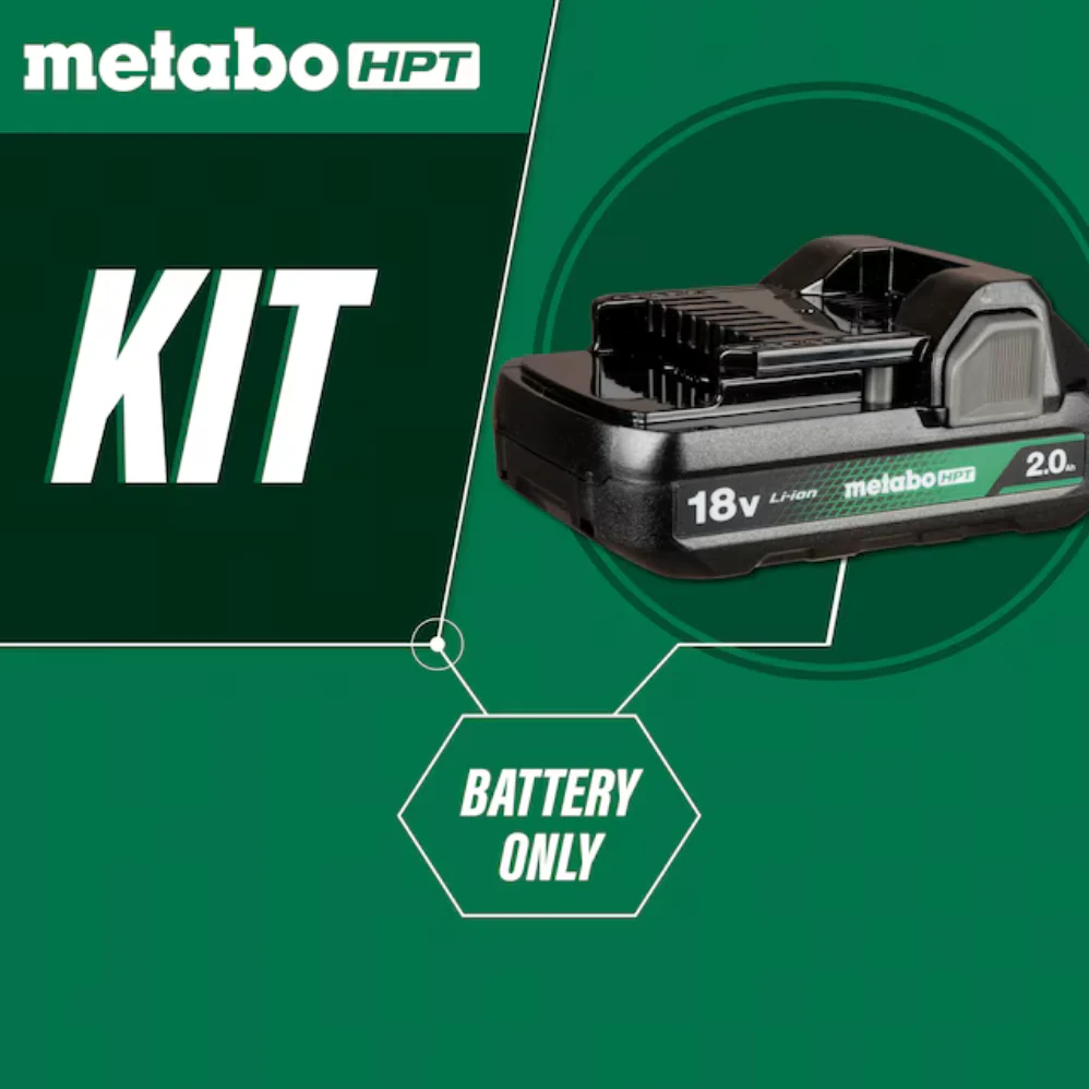 Metabo HPT 18 -Volt 1 -Pack Lithium-ion ( 2 Ah Battery ) (used) - Image 2