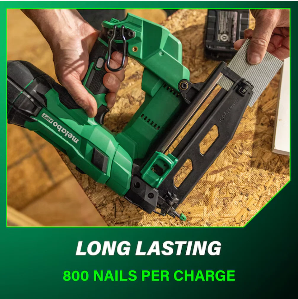 Metabo HPT MultiVolt 2-1/2-in 16 -Gauge Cordless Straight Finish Nailer (Battery Included and Charger Included) (USED) - Image 4