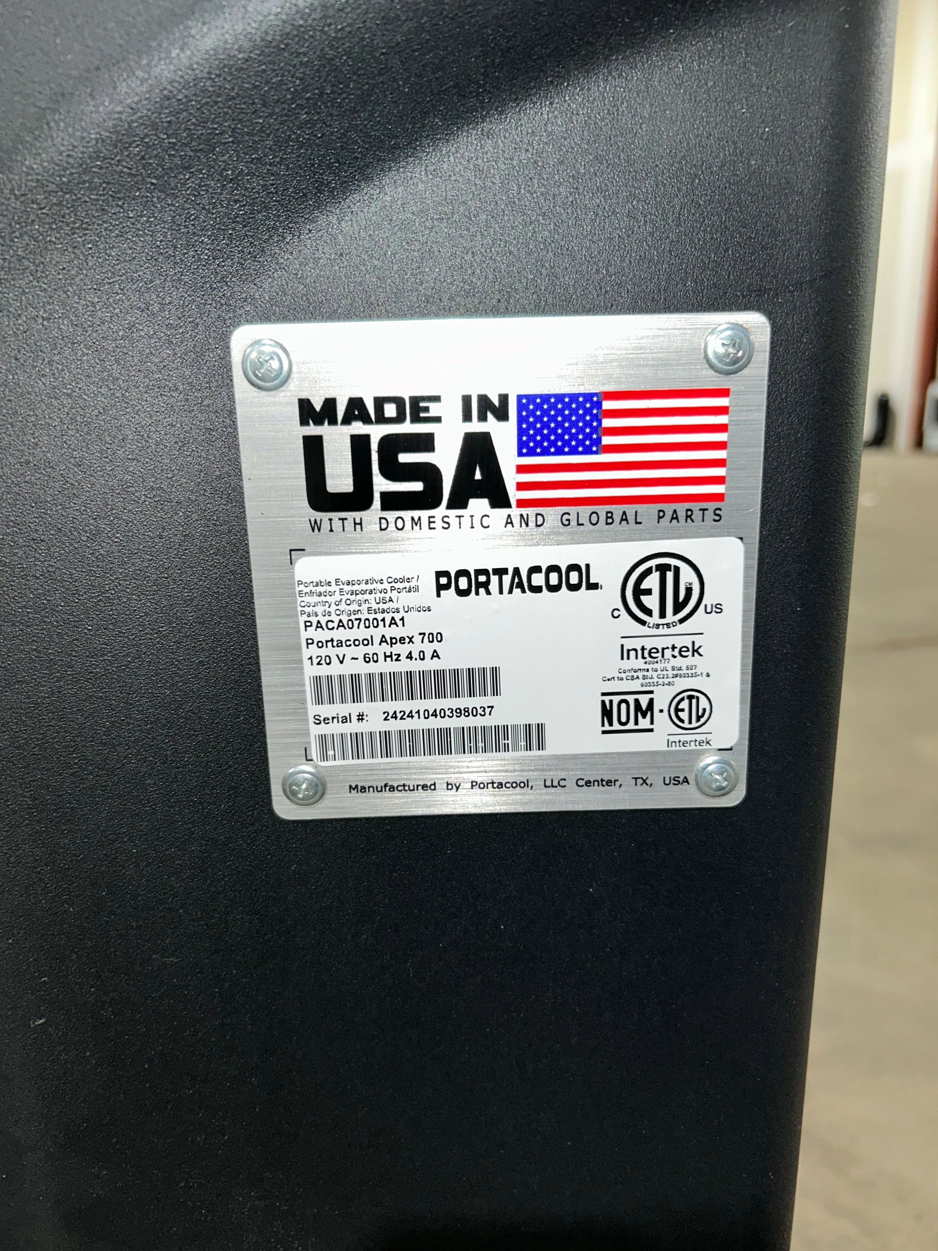 Portacool Apex 700 - WiFi High Velocity 1400-CFM 5 -Speed Portable Evaporative Cooler for 700-sq ft - Image 5