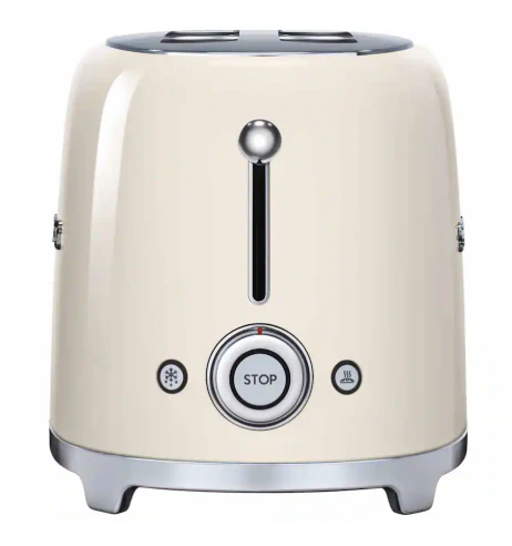 SMEG - TSF02 4-Slice Long Wide-Slot Toaster - Cream (open box) - Image 3