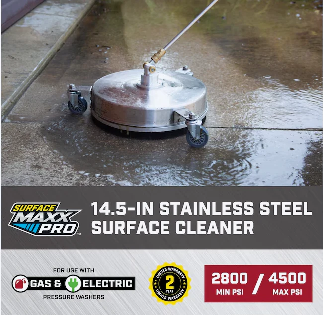 SurfaceMaxx PRO 14.5-in up to 4500-PSI Rotating surface cleaner for Gas and electric pressure washers (used) - Image 2