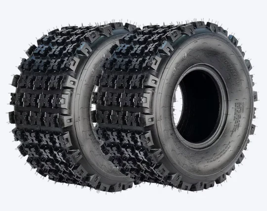 Tires 22X11x9 6 PR Tubeless Quad ATV Tire for UTV Side By Side Off Road Adventures Snow and Trail Riding Set of 2 (used)