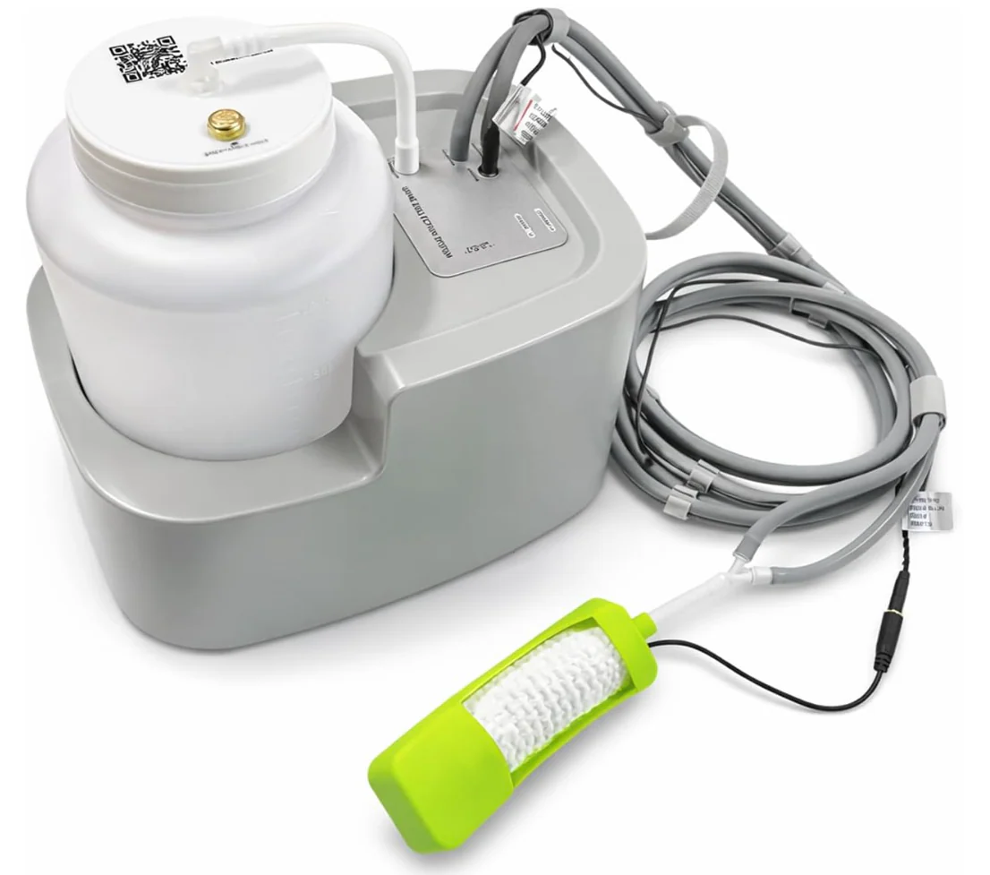 Wicks Female External Catheter System with Suction for Women – External Catheter Urine Collection Device, Portable Female Urinal for Incontinence (open box) - Image 2